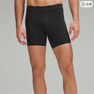 Lululemon Athletica Black Men's Yoga Everlux Tight Shorts 6” inseam